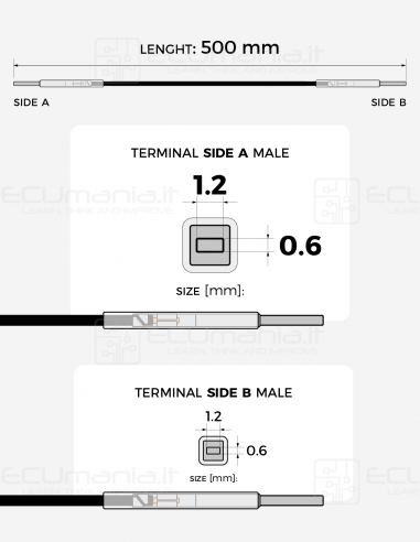 Interconnection Cable – MCON 1.2 × 0.6 mm Male...