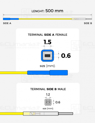 Interconnection Cable – MCP 1.5 × 0.6 mm Female...