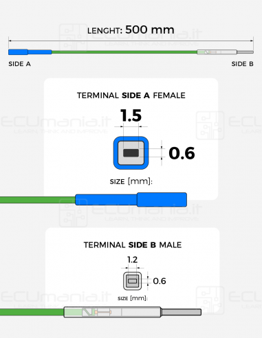 Interconnection Cable – MCP 1.5 × 0.6 mm Female...