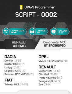 SCRIPT-0002 Airbag Reset Renault Continental MCU ST... 2
