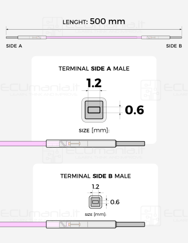 Interconnection Cable – MCON 1.2 × 0.6 mm Male...