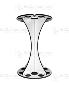 Organizer Tubi Porta Cavi - 12 slot da Ø 19 mm e Ø 26 mm 2