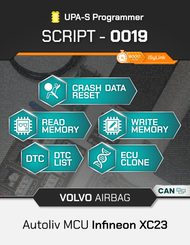 SCRIPT-0019 Airbag Volvo Autoliv MCU Infineon...