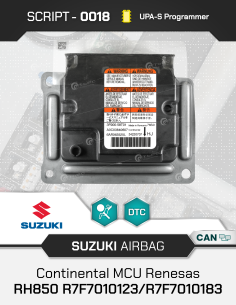 SCRIPT-0018 Airbag Reset Suzuki Continental MCU Renesas...