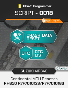 SCRIPT-0018 Airbag Reset Suzuki Continental MCU Renesas... 2