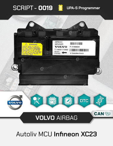 SCRIPT-0019 Airbag Volvo Autoliv MCU Infineon...
