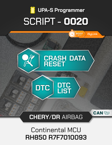 SCRIPT-0020 Airbag Chery / DR Continental MCU...