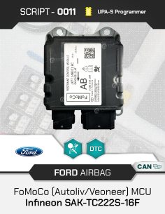 SCRIPT-0011 Airbag Reset Ford FoMoCo (Veoneer) MCU...