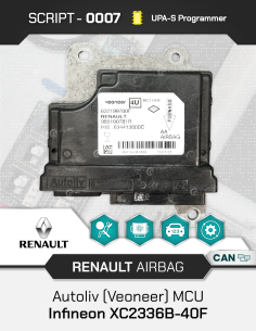 SCRIPT-0007 RENAULT Autoliv (Veoneer) MCU Infineon...