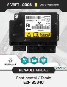 SCRIPT-0006 Renault Airbag Reset Continental / Temic...