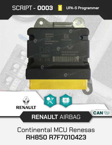 SCRIPT-0003 Airbag Reset Renault Continental...
