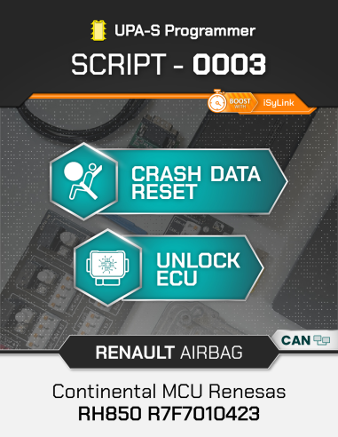 SCRIPT-0003 Airbag Reset Renault Continental...