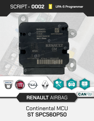 SCRIPT-0002 Airbag Reset Renault Continental...
