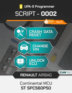 SCRIPT-0002 Renault Airbag Reset Continental ST SPC560P50... 2