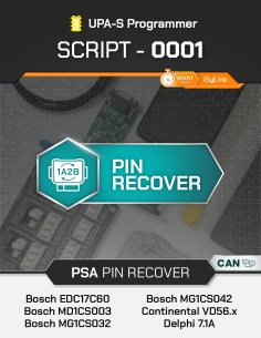 SCRIPT-0001 PSA GROUP PIN Recovery from ECU for UPA-S... 2