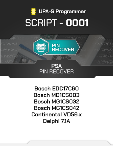 SCRIPT-0001 PSA GROUP PIN Recovery from ECU for...