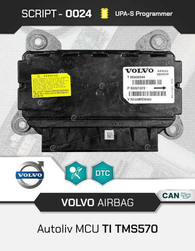 SCRIPT-0024 Airbag Volvo Autoliv / Veoneer MCU...