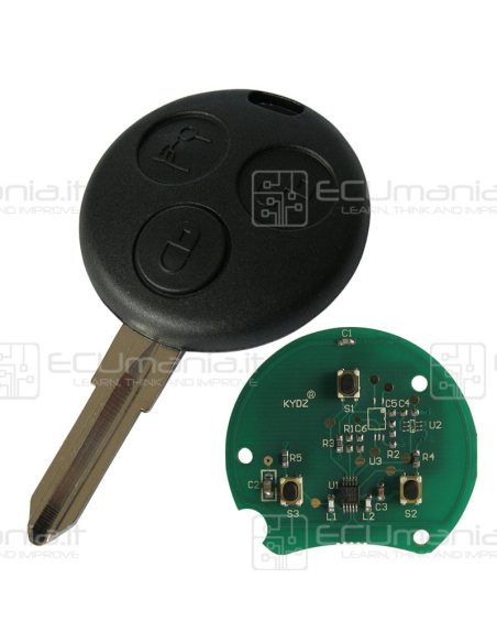 Chiave Radiocomando KRC-MCC-001, 3 tasti, YM23P