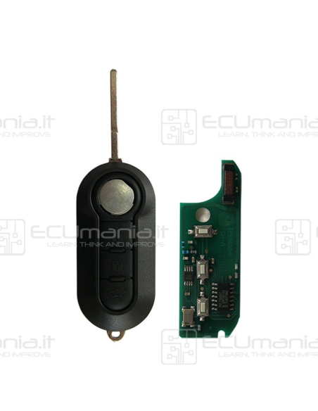 Chiave Radiocomando KRC-FIA-002, Flip, 3 tasti, SIP22, Body MARELLI