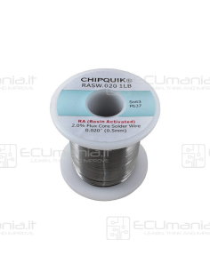 Bobina in lega di Stagno/Piombo SLD-SNW-003, Sn63Pb37, RA...