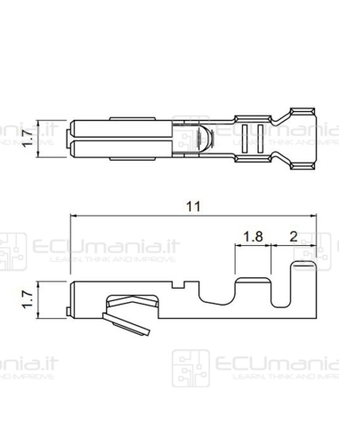 Contatto Connettore JST CONN-CONTF-JST-001,...