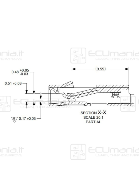 Contatto Connettore Molex CONN-CONTF-MOL-001, Femmina