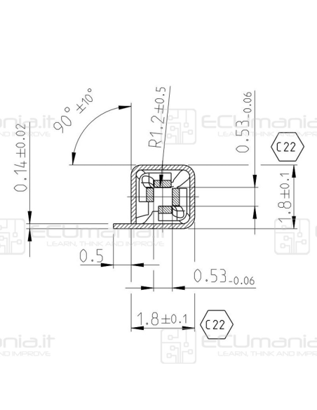Contatto Connettore TE/AMP CONN-CONTF-TEC-001, Femmina