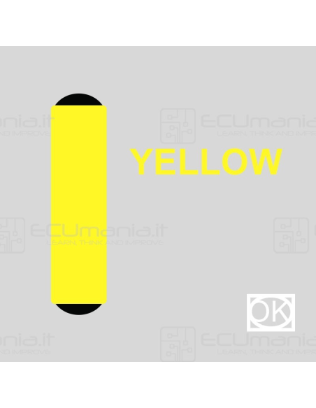 Transponder TDB530, Giallo, per copia ID48, Glass